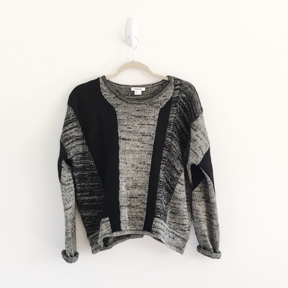Helmut Lang Sweaters - Helmut Lang Color Blocked Melange Chunky Sweater